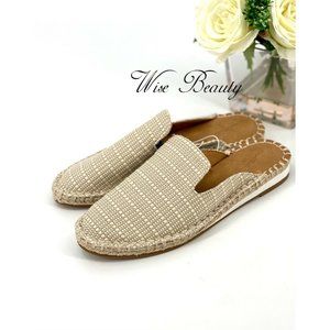 NEW Women’s Mae Espadrille Mule Flats Size 6 Casual Shoe Beige Universal Thread